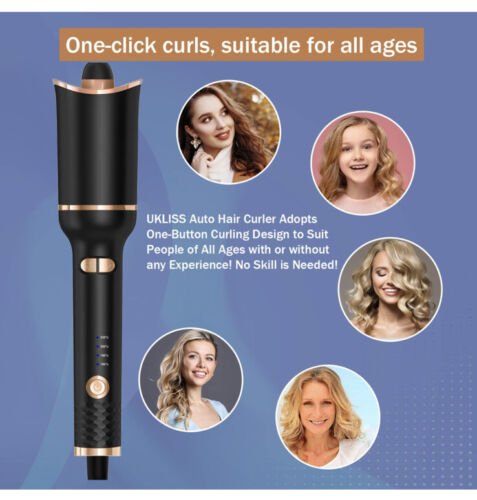 Indulge in Luxurious Hair Styling - Get Salon-Quality Curls at Home with our Automatic 1" Curling Hair Iron!
