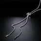 Swarovski 18K White Gold Plated Adjustable Crystal Butterfly Necklace