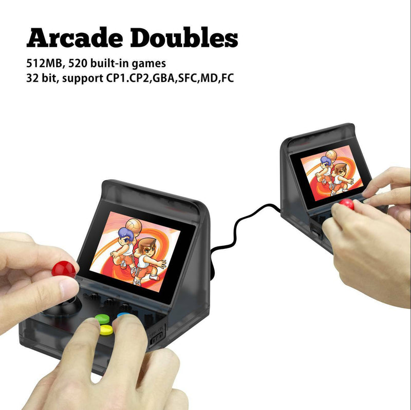 Kids Best Gift 3" Arcade Mini 32 Bit Retro Game Console Handheld 520 Games