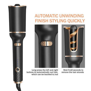 Indulge in Luxurious Hair Styling - Get Salon-Quality Curls at Home with our Automatic 1" Curling Hair Iron!