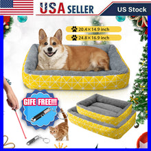 Load image into Gallery viewer, Plush Pet Dog Cat Bed Fluffy Soft Warm Calming Bed Sleeping