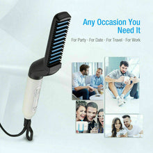 Load image into Gallery viewer, Men&#39;s Quick Beard Straightener Multifunctional Hair Comb