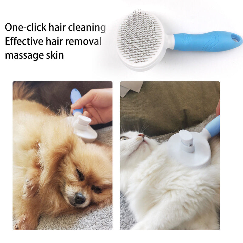Pet Hair Grooming Massage Deshedding Self Cleaning Brush
