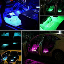 Load image into Gallery viewer, Car RGB 48 LED Light Strip Interior Atmosphere Neon Lamp Remote Control For Cars