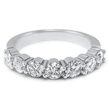 Load image into Gallery viewer, Sterling Silver 925 Plated Women&#39;s CZ Round Wedding Band Ring