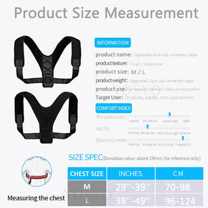 Posture Corrector For Men And Women, Upper Back Brace For Clavicle Support Straightener Pain Relief - MomProStore 