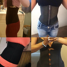 Load image into Gallery viewer, Zipper Waist Trainer Corset Body Shaper Slimming Belt Sport Cincher - MomProStore 