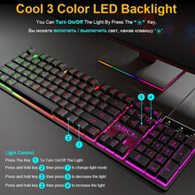 Load image into Gallery viewer, Best Wired Gaming keyboard and Mouse with backlight keyboard 5500Dpi - MomProStore 