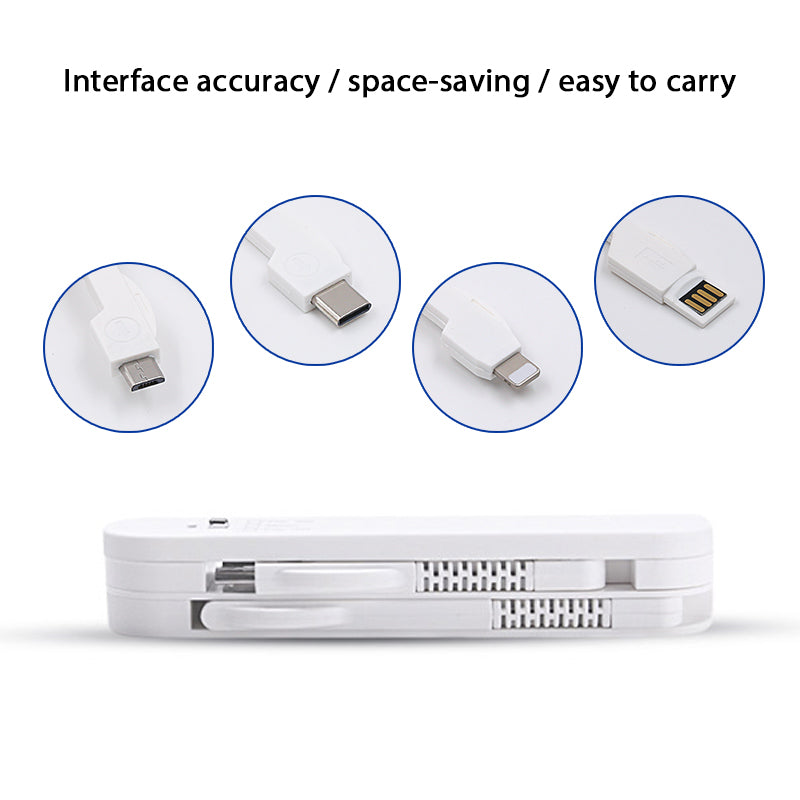 Swiss Style Multi function 3 In 1 Type C Charger Adapter for iPhone 8 7 6 5s USB-C Android Phone