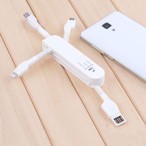 Swiss Style Multi function 3 In 1 Type C Charger Adapter for iPhone 8 7 6 5s USB-C Android Phone