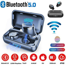 Load image into Gallery viewer, IPX8 Waterproof Bluetooth 5.0 Wireless In-Ear Stereo Earbuds