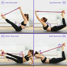 Load image into Gallery viewer, Foot Pedal Pull Rope Resistance 4-Tube Home Fitness Yoga Gym Sit-up