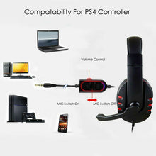 Load image into Gallery viewer, Ps4 Xbox Wired Gaming Headset with Microphone - MomProStore 