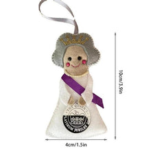 Load image into Gallery viewer, Queen Elizabeth II Tree Ornament Felt Doll Christmas Décor